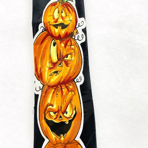 Brothers Handmade 100% Polyester Halloween Jack O Lanters/Pumpkins Korea L58" - Picture 8 of 14